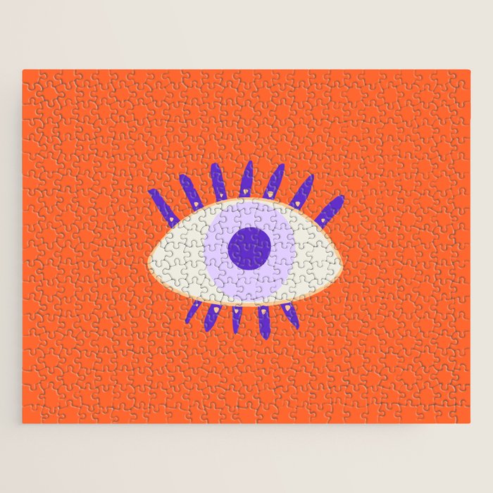Very peri evil eyes  Jigsaw Puzzle Gallery Image 1