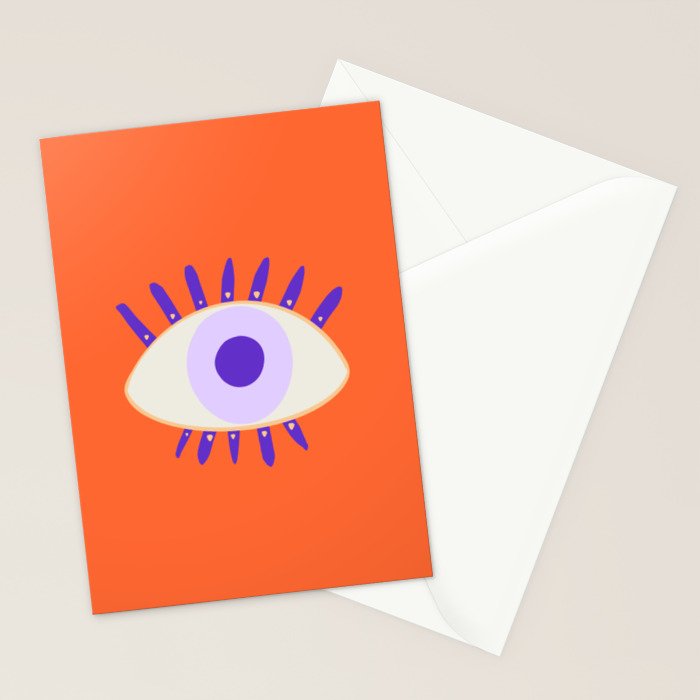 Very peri evil eyes  Stationery Card Gallery Image 2
