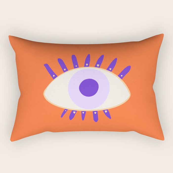 Very peri evil eyes  Rectangular Pillow Gallery Image 1