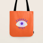 Very peri evil eyes  Tote Bag Gallery Image 1