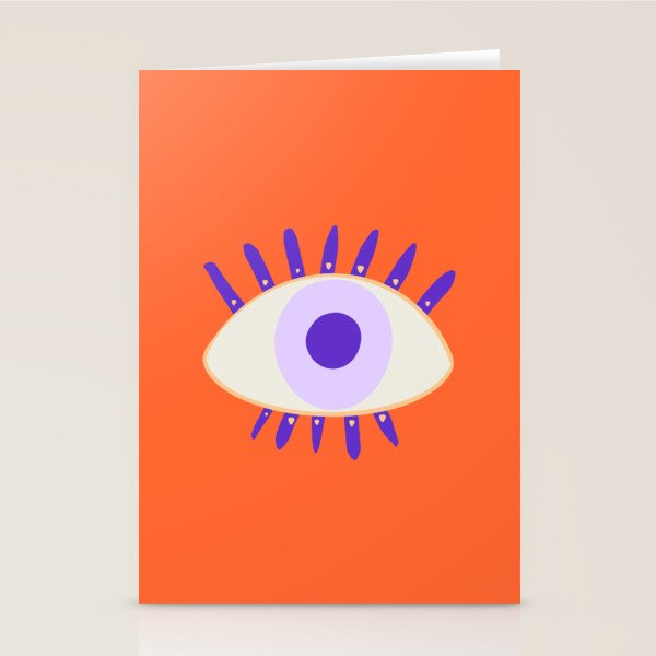 Very peri evil eyes  Stationery Card Gallery Image 2