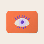 Very peri evil eyes  Bath Mat Gallery Image 1
