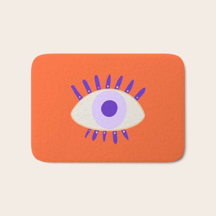 Very peri evil eyes  Bath Mat Gallery Image 1