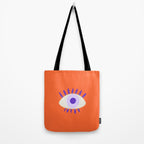 Very peri evil eyes  Tote Bag Gallery Image 2