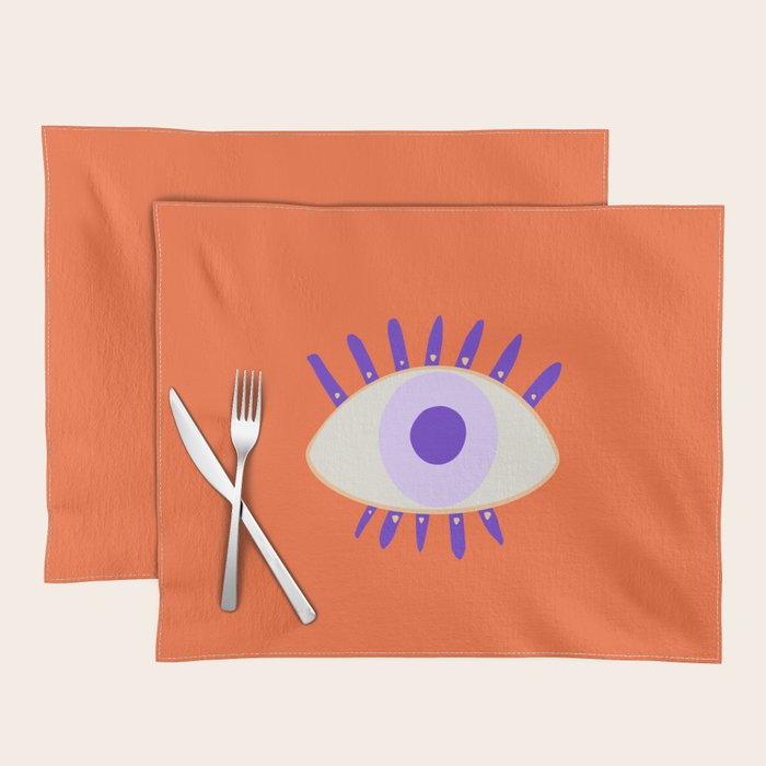 Very peri evil eyes  Placemat Gallery Image 1