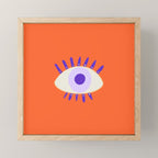 Very peri evil eyes  Mini Art Print Gallery Image 1