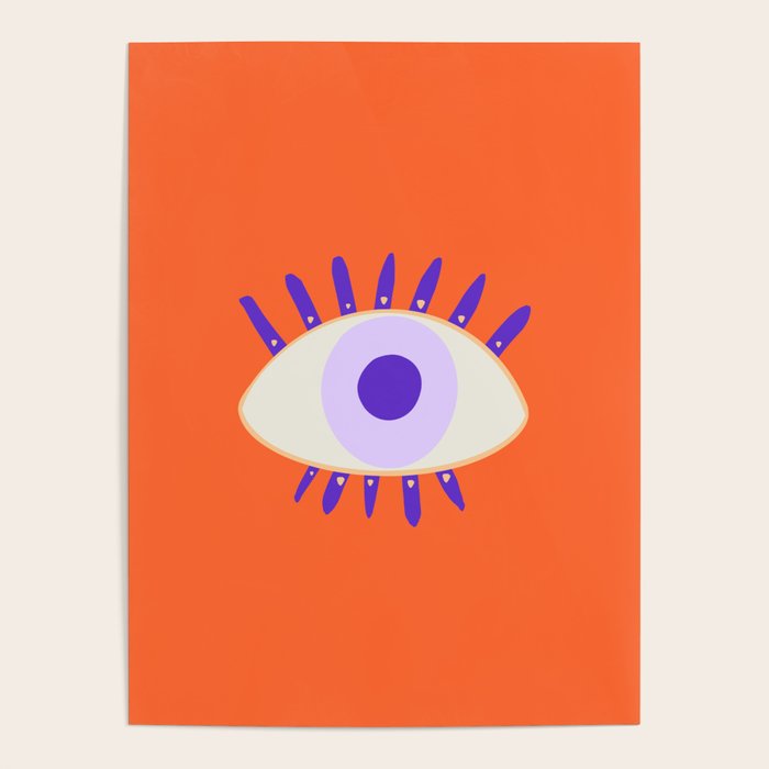 Very peri evil eyes  Poster Gallery Image 1