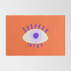 Very peri evil eyes  Rug Gallery Image 2