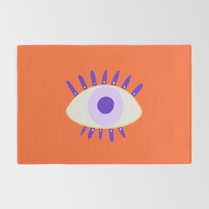 Very peri evil eyes  Rug Gallery Image 2
