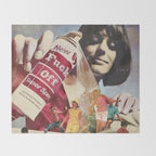 Do me a favour... Fuck Off Throw Blanket Gallery Image 2