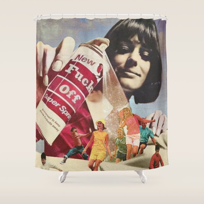 Do me a favour... Fuck Off Shower Curtain Gallery Image 1