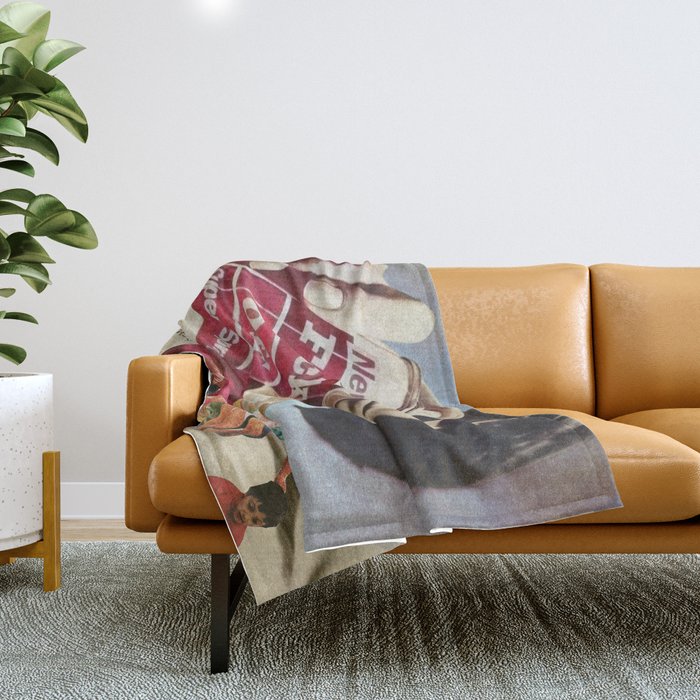 Do me a favour... Fuck Off Throw Blanket Gallery Image 1