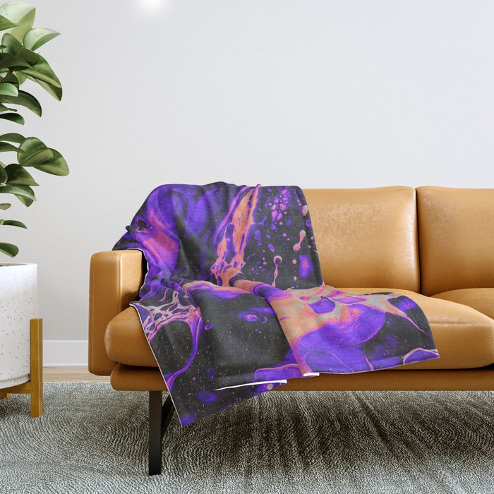 ABNORMAL BEHAVIOR & UNCONTROLLABLY VAPOR Throw Blanket Gallery Image 1