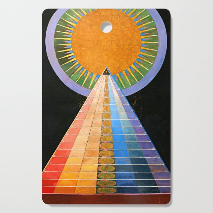 HILMA AF KLINT ALTARPIECE NO 1 RESTORED Cutting Board Gallery Image 1