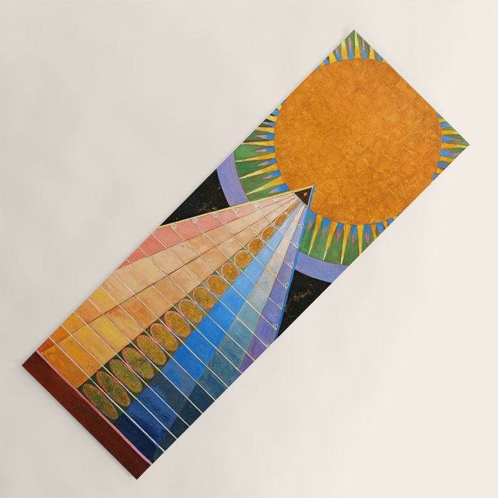 HILMA AF KLINT ALTARPIECE NO 1 RESTORED Yoga Mat Gallery Image 1