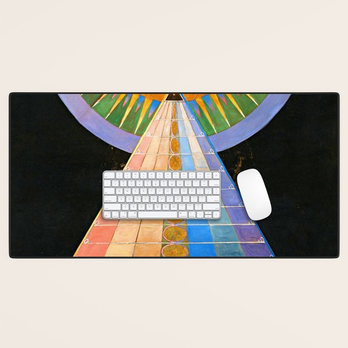 HILMA AF KLINT ALTARPIECE NO 1 RESTORED Desk Mat Gallery Image 1