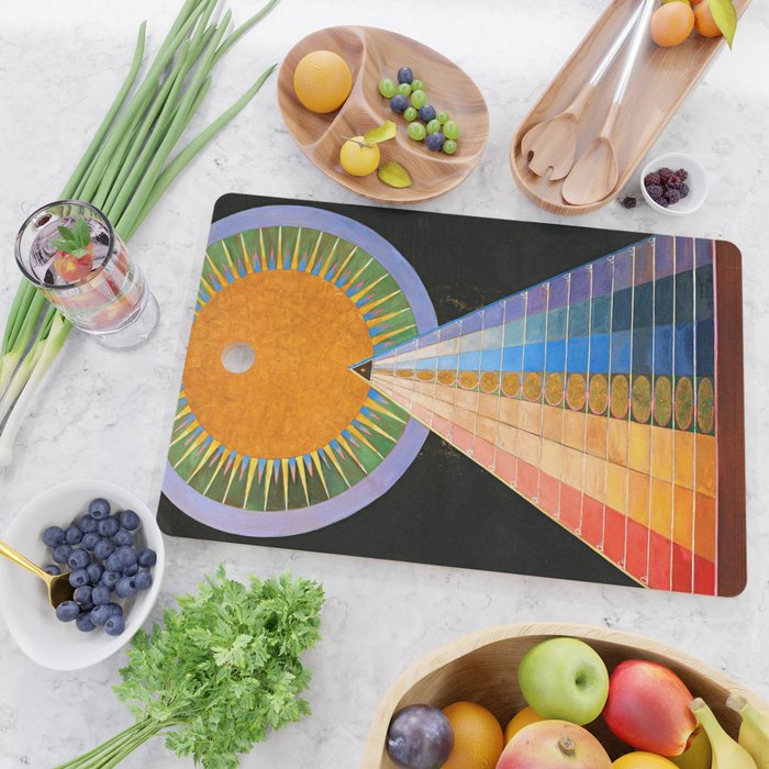 HILMA AF KLINT ALTARPIECE NO 1 RESTORED Cutting Board Gallery Image 2