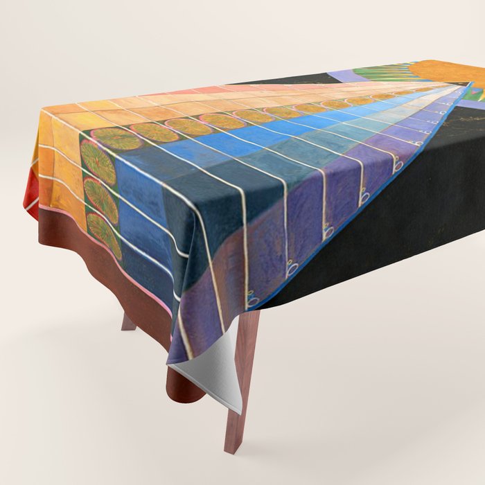 HILMA AF KLINT ALTARPIECE NO 1 RESTORED Tablecloth Gallery Image 1