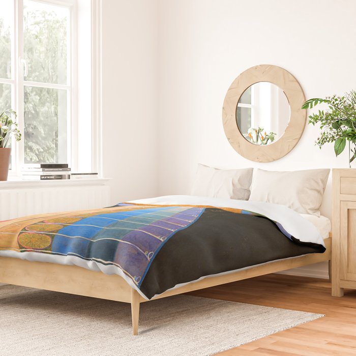 HILMA AF KLINT ALTARPIECE NO 1 RESTORED Duvet Cover Gallery Image 2