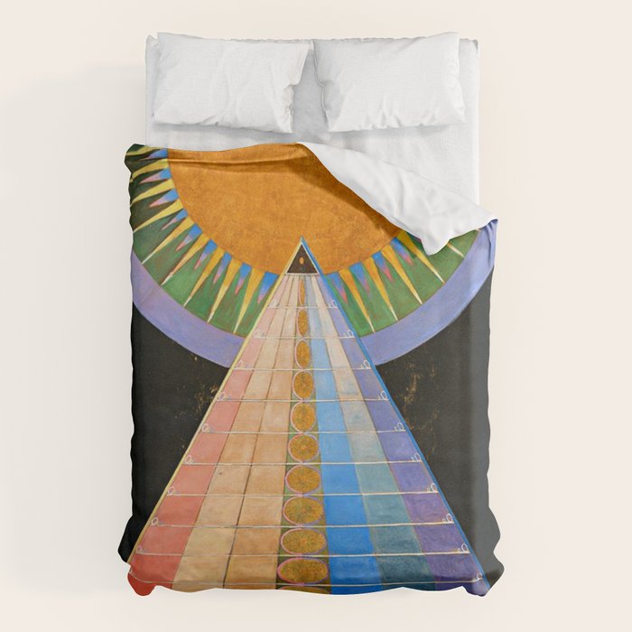 HILMA AF KLINT ALTARPIECE NO 1 RESTORED Duvet Cover Gallery Image 1