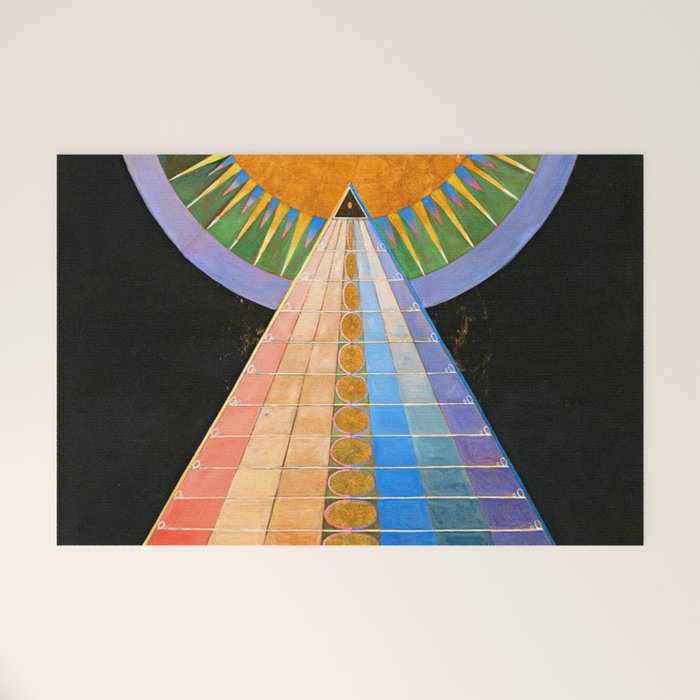 HILMA AF KLINT ALTARPIECE NO 1 RESTORED Welcome Mat Gallery Image 1