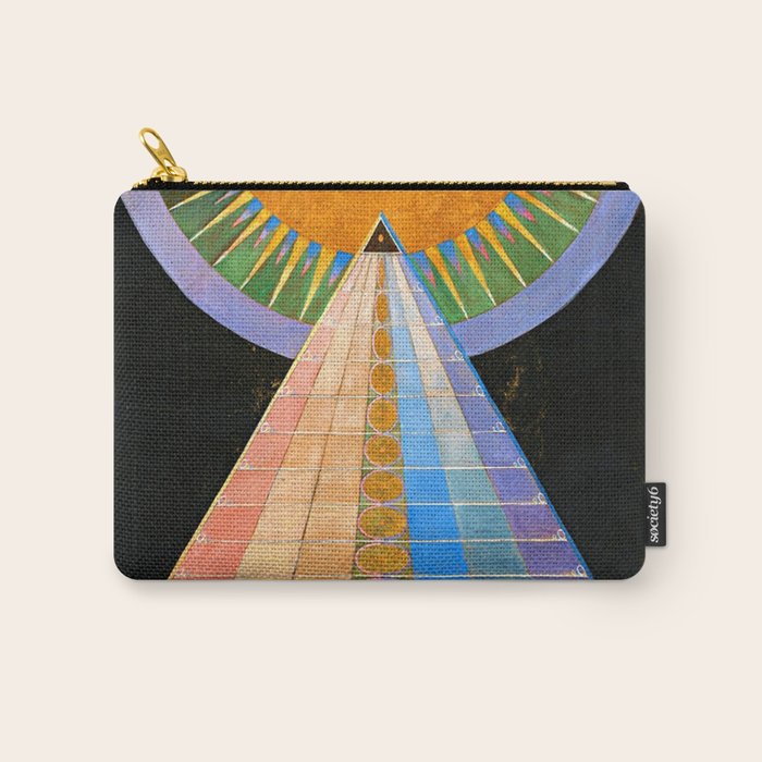 HILMA AF KLINT ALTARPIECE NO 1 RESTORED Carry All Pouch Gallery Image 1
