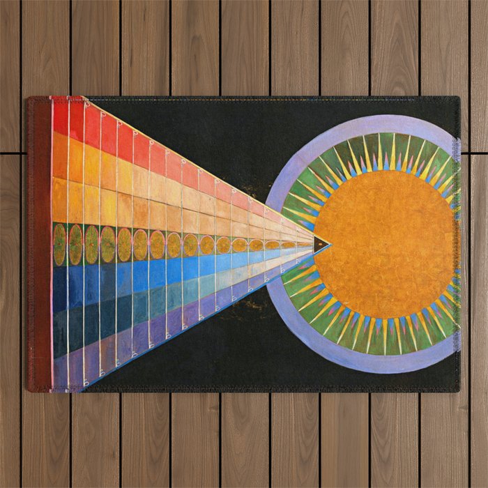 HILMA AF KLINT ALTARPIECE NO 1 RESTORED Outdoor Rug Gallery Image 1