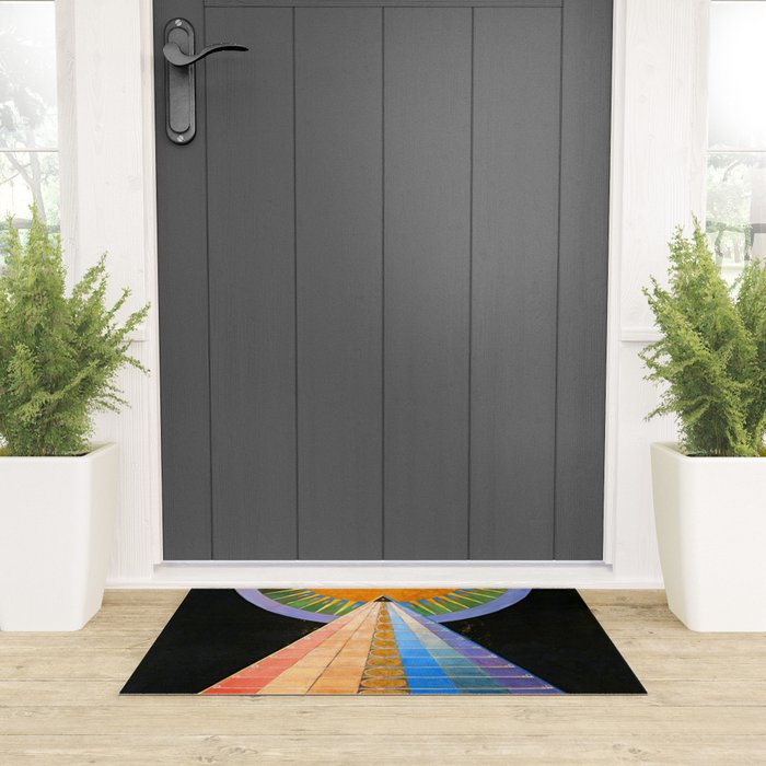 HILMA AF KLINT ALTARPIECE NO 1 RESTORED Welcome Mat Gallery Image 3