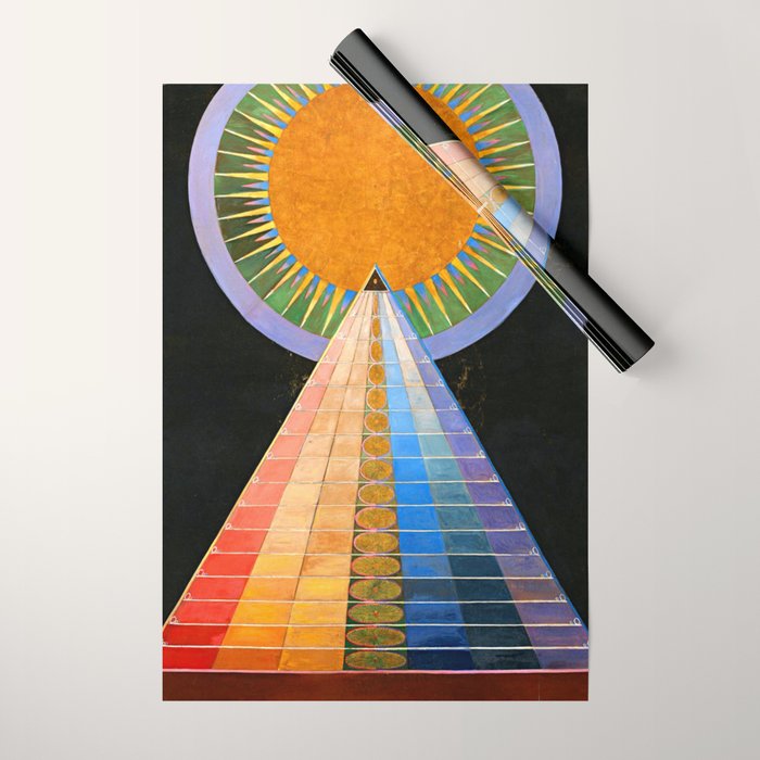 HILMA AF KLINT ALTARPIECE NO 1 RESTORED Wrapping Paper Gallery Image 1