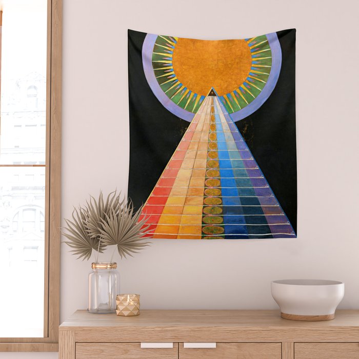 HILMA AF KLINT ALTARPIECE NO 1 RESTORED Wall Tapestry Gallery Image 2