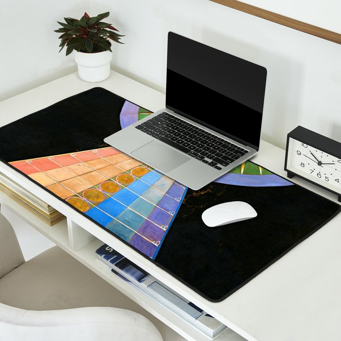 HILMA AF KLINT ALTARPIECE NO 1 RESTORED Desk Mat Gallery Image 2