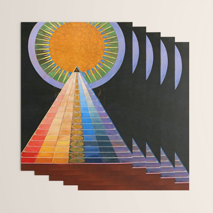 HILMA AF KLINT ALTARPIECE NO 1 RESTORED Wrapping Paper Gallery Image 3