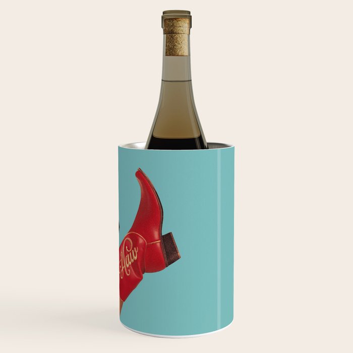 These Boots - Yee haw Cherry Red n Blue Wine Chiller Gallery Image 3