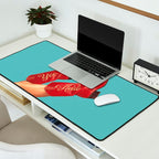 These Boots - Yee haw Cherry Red n Blue Desk Mat Gallery Image 2