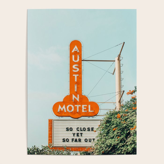 Motel Sign, Austin, Texas Poster Gallery Image 4