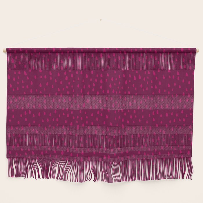 Raspberry Paint Drops Wall Hanging Gallery Image 1
