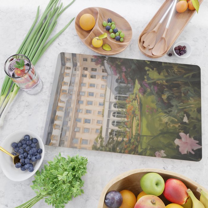 Grand hotel garden Cutting Board Gallery Image 2