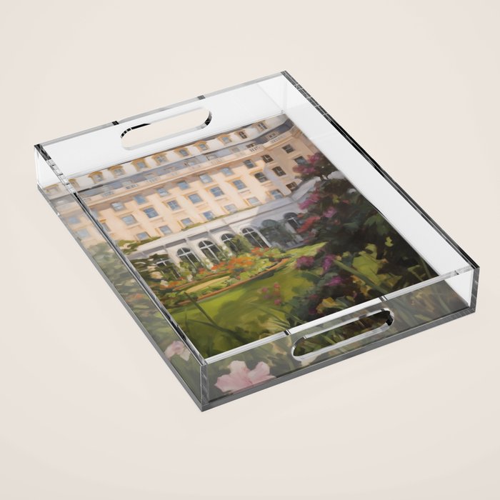 Grand hotel garden Acrylic Tray Gallery Image 1