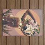Floral beauty 3 Outdoor Rug Gallery Image 1