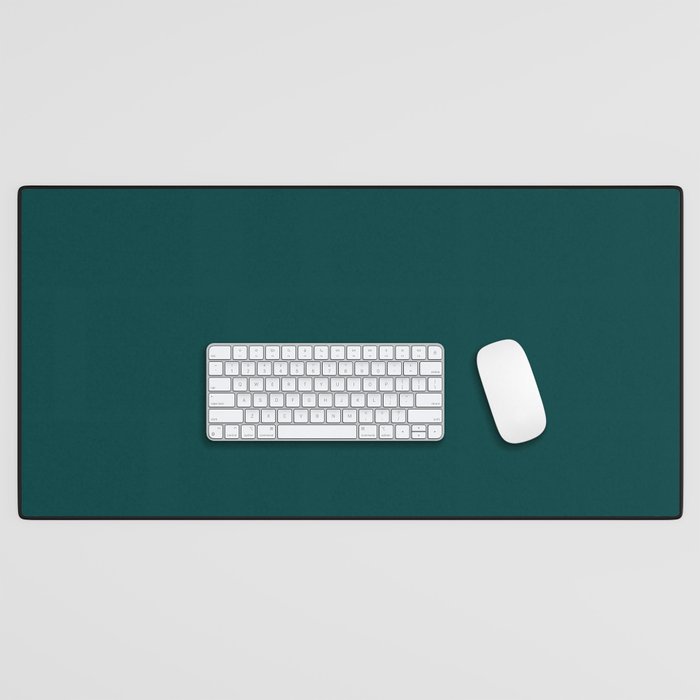 Dark Teal Desk Mat Gallery Image 1