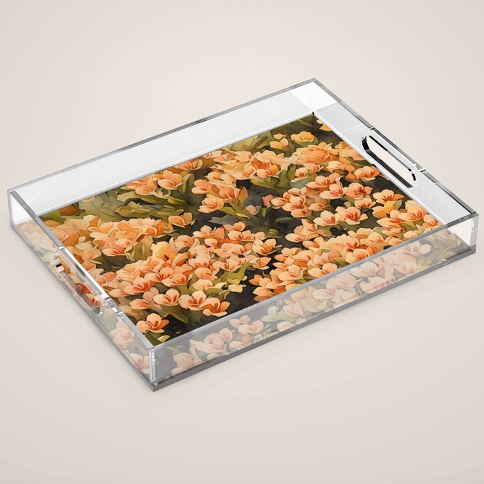 Orange Amarantis  Acrylic Tray Gallery Image 1