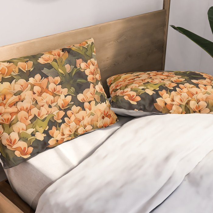 Orange Amarantis  Pillow Sham Gallery Image 2