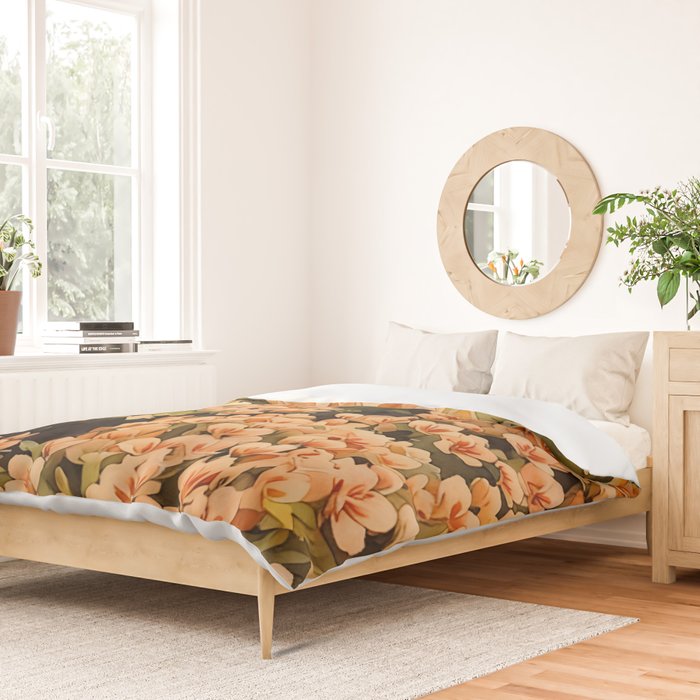 Orange Amarantis  Duvet Cover Gallery Image 2