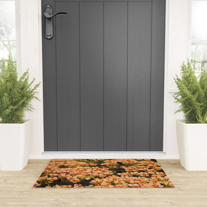 Orange Amarantis  Welcome Mat Gallery Image 3