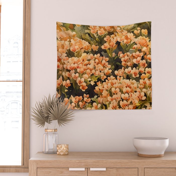 Orange Amarantis  Wall Tapestry Gallery Image 2