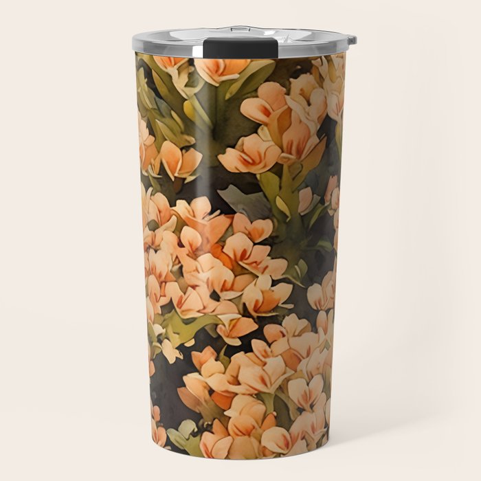 Orange Amarantis  Travel Mug Gallery Image 1