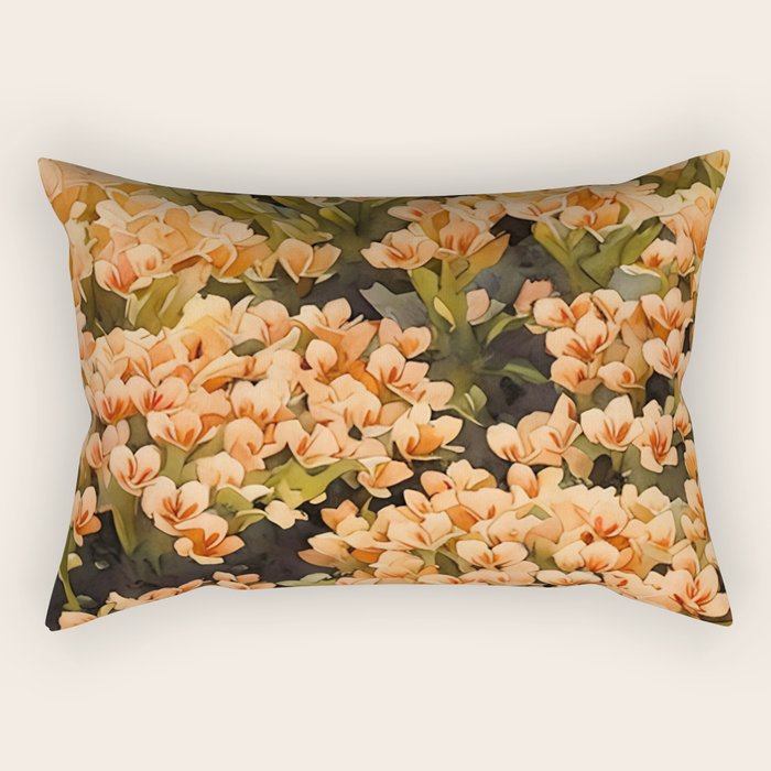 Orange Amarantis  Rectangular Pillow Gallery Image 1