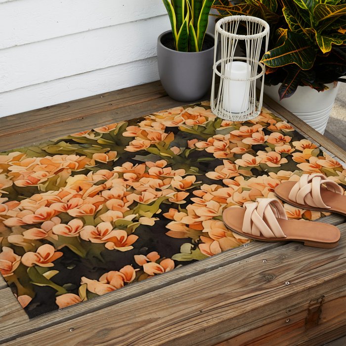 Orange Amarantis  Outdoor Rug Gallery Image 2