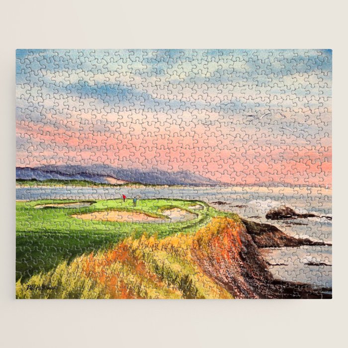 Pebble Beach Golf Course Hole 7 Jigsaw Puzzle Gallery Image 1