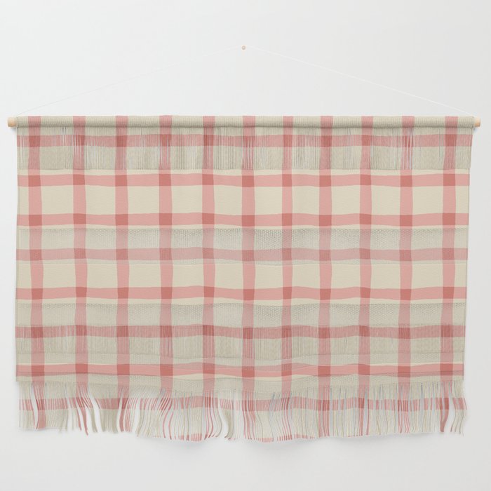 Strawberry Gingham Pattern Wall Hanging Gallery Image 1